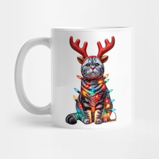 Christmas Red Nose American Shorthair Cat Mug